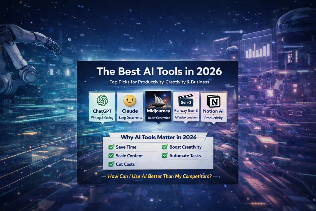 The Best AI Tools in 2026: Top Picks for Productivity, Creativity & Business